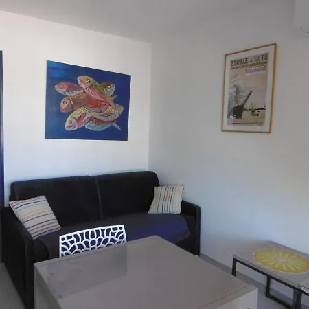 Appartement climatisé à Sète avec parking privé, 2 pièces pour 4 pers - FR-1-472-170